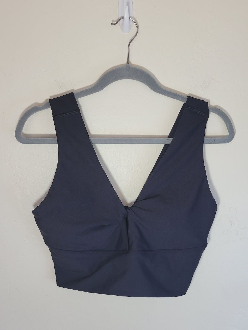 Old Navy Navy Blue Twist-Front Crop Tank Size L